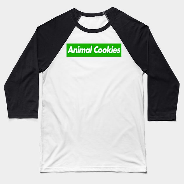 Animal Cookies Baseball T-Shirt by inshapeuniverse